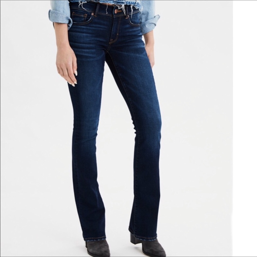 American Eagle Kick Boot Dark Wash Jeans
